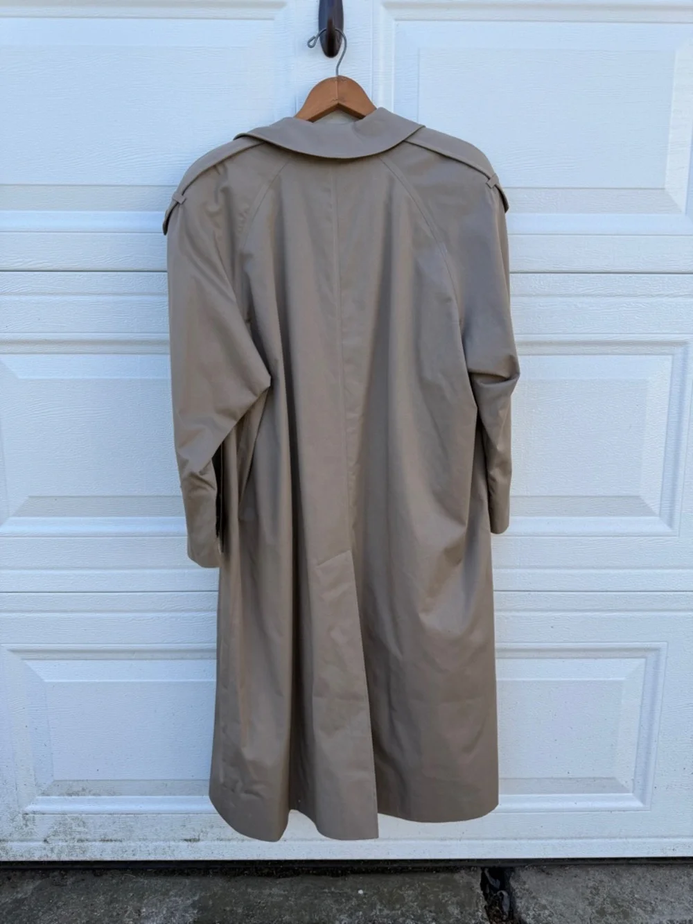 Vintage Burberrys Trench Coat Womens 10 Petite Beige Nova Check Lined Belted - Picture 13 of 14